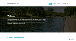 Desktop Screenshot of privatewaterlaw.com