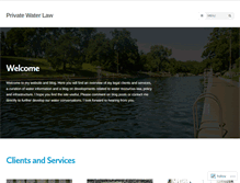 Tablet Screenshot of privatewaterlaw.com